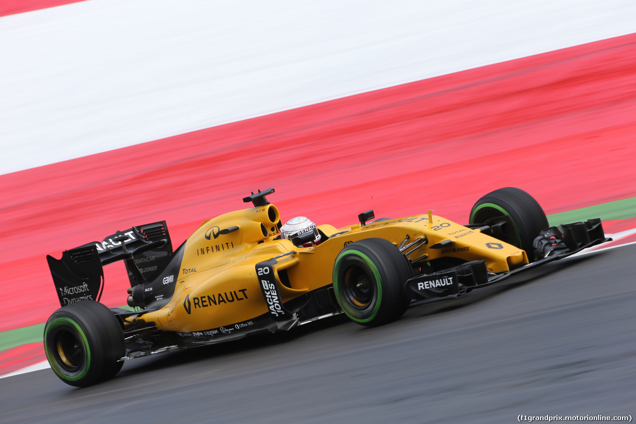 GP AUSTRIA, 01.07.2016 Prove Libere 2, Kevin Magnussen (DEN) Renault Sport F1 Team RS16