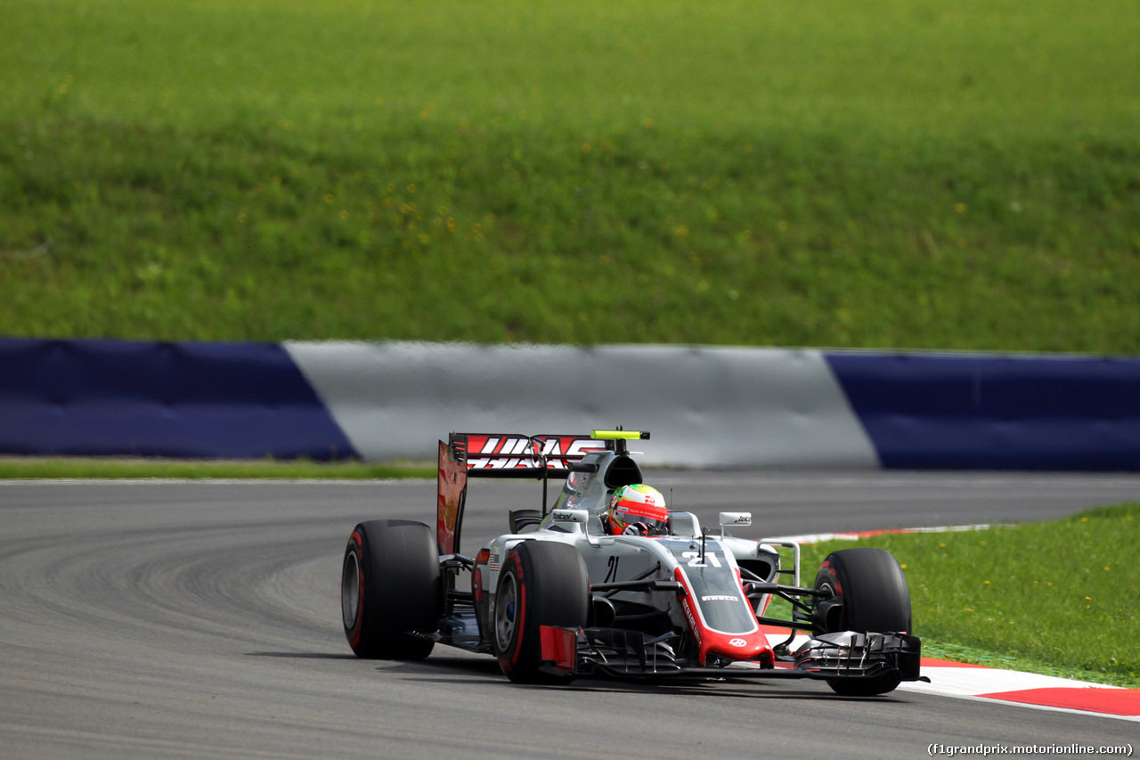 GP AUSTRIA, 01.07.2016 - Prove Libere 1, Esteban Gutierrez (MEX) Haas F1 Team VF-16