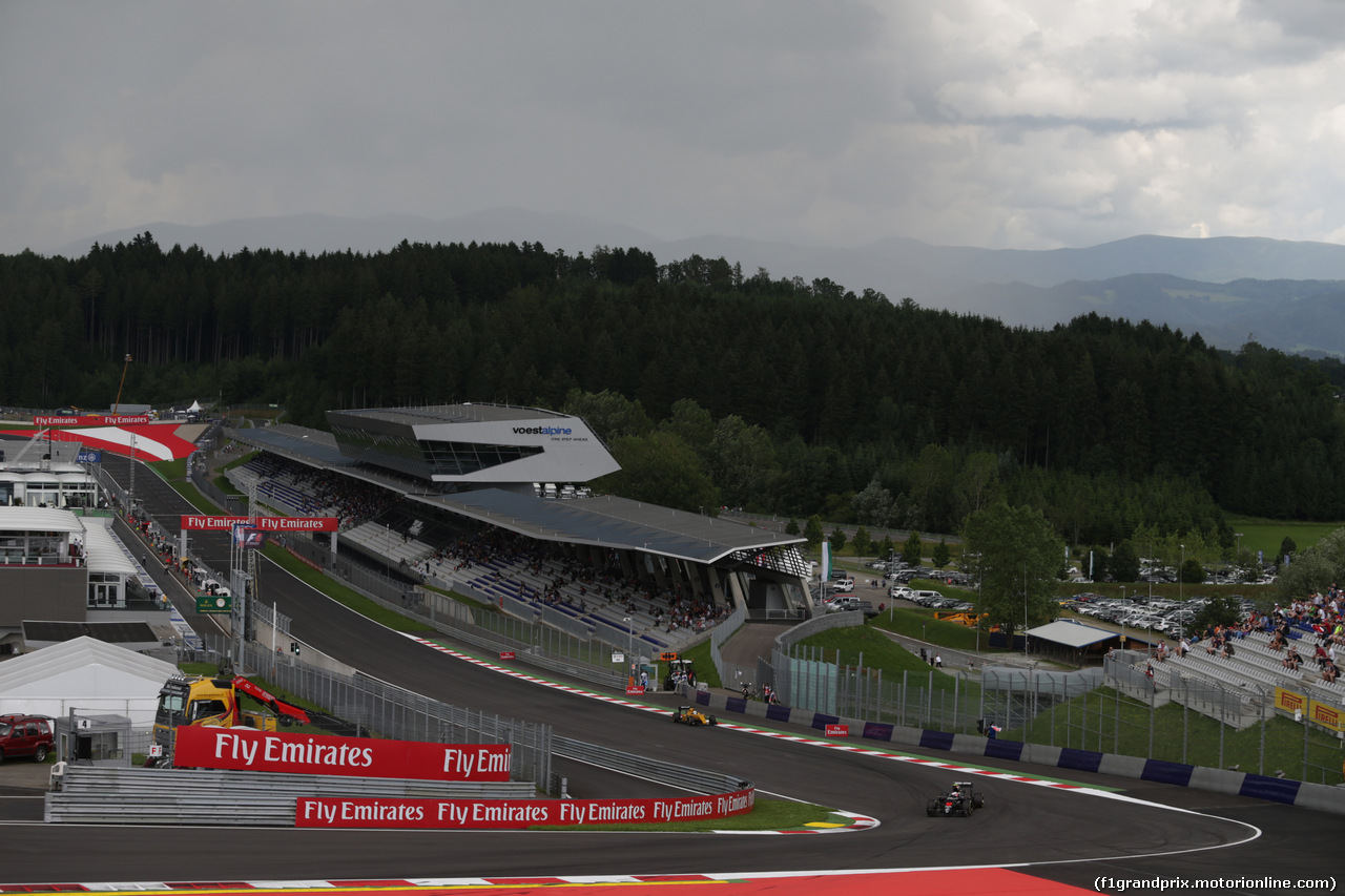 GP AUSTRIA, 01.07.2016 Prove Libere 2, Jenson Button (GBR) McLaren Honda MP4-31