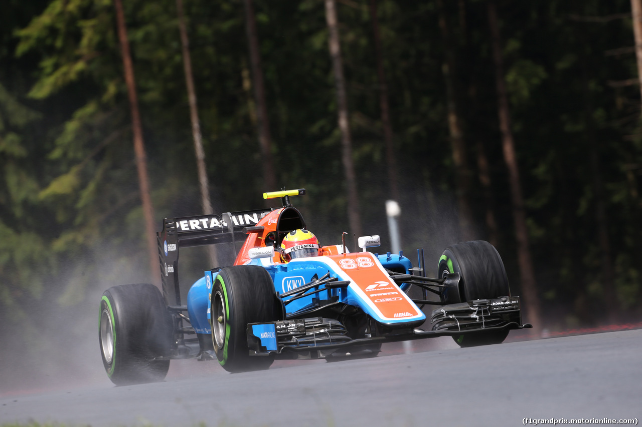 GP AUSTRIA, 01.07.2016 Prove Libere 2, Rio Haryanto (IDN) Manor Racing MRT MRT05