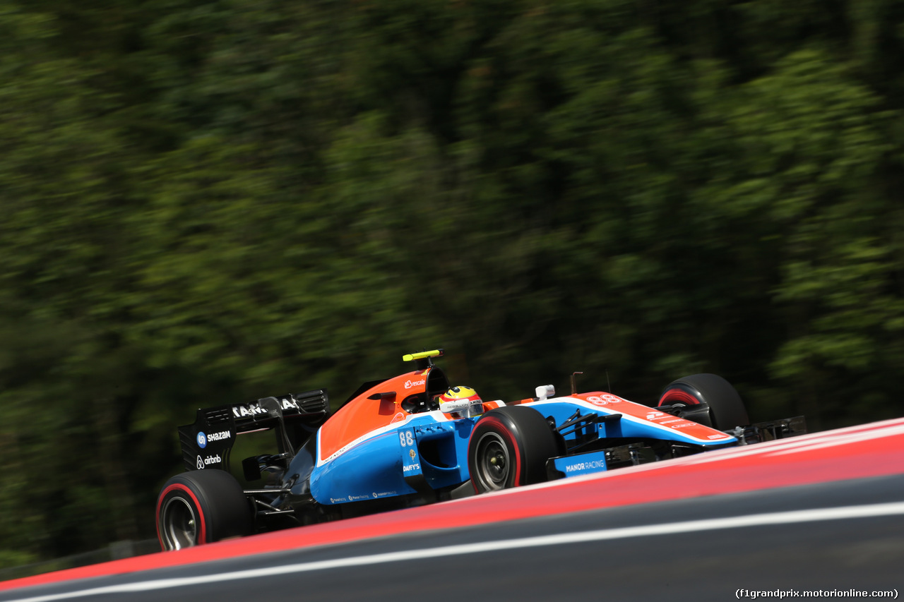 GP AUSTRIA, 01.07.2016 Prove Libere 2, Rio Haryanto (IDN) Manor Racing MRT MRT05