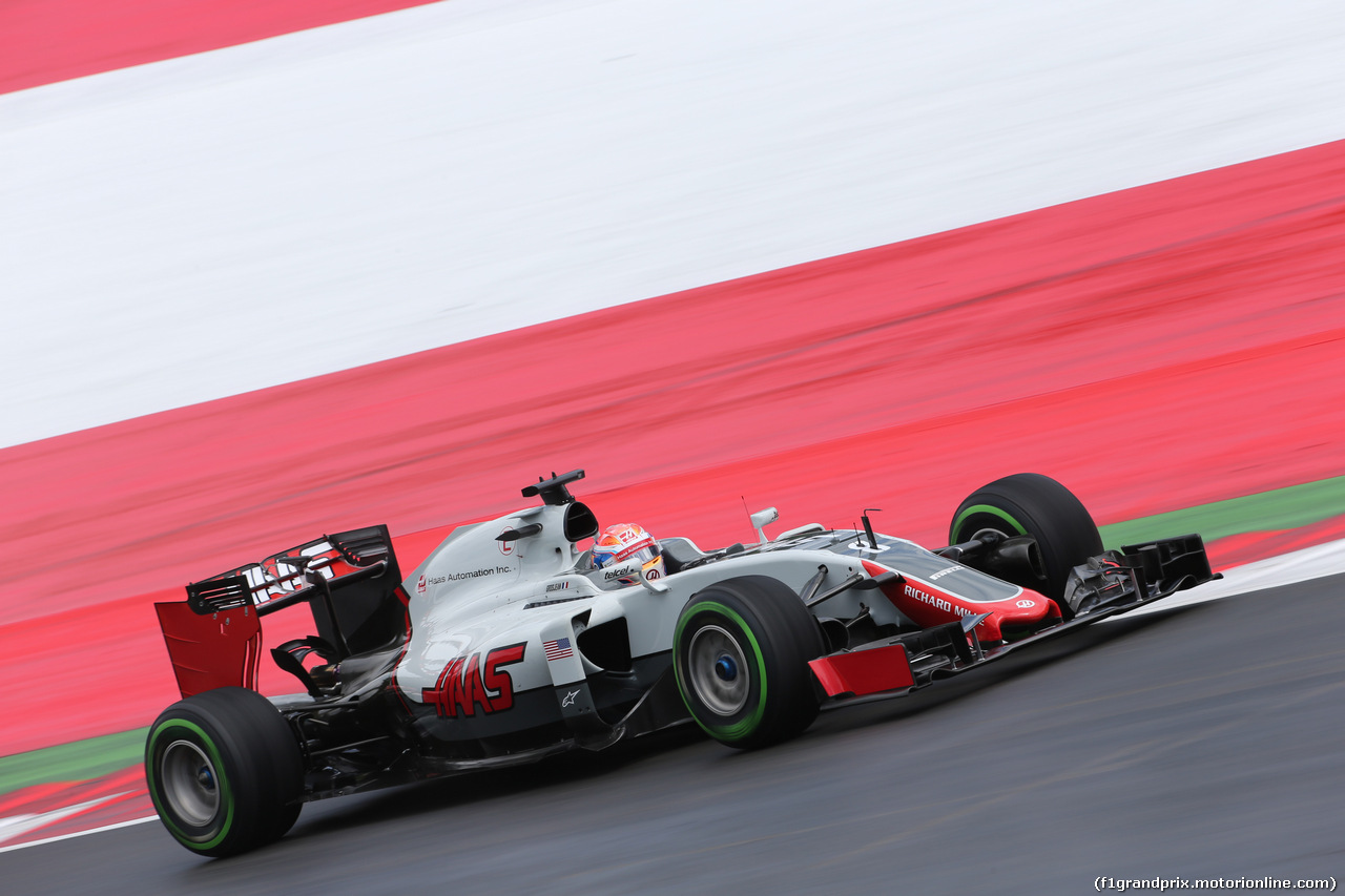 GP AUSTRIA, 01.07.2016 Prove Libere 2, Romain Grosjean (FRA) Haas F1 Team VF-16