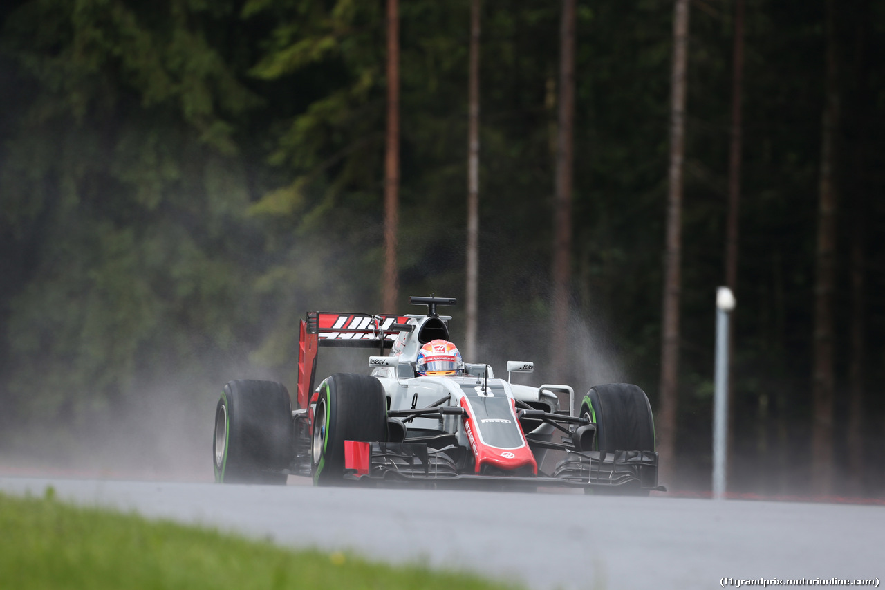 GP AUSTRIA, 01.07.2016 Prove Libere 2, Romain Grosjean (FRA) Haas F1 Team VF-16
