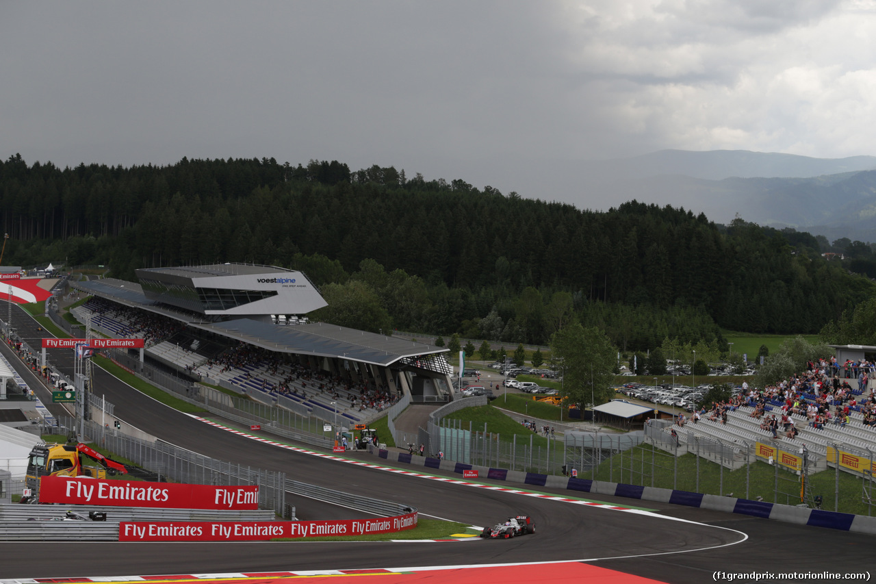 GP AUSTRIA, 01.07.2016 Prove Libere 2, Romain Grosjean (FRA) Haas F1 Team VF-16