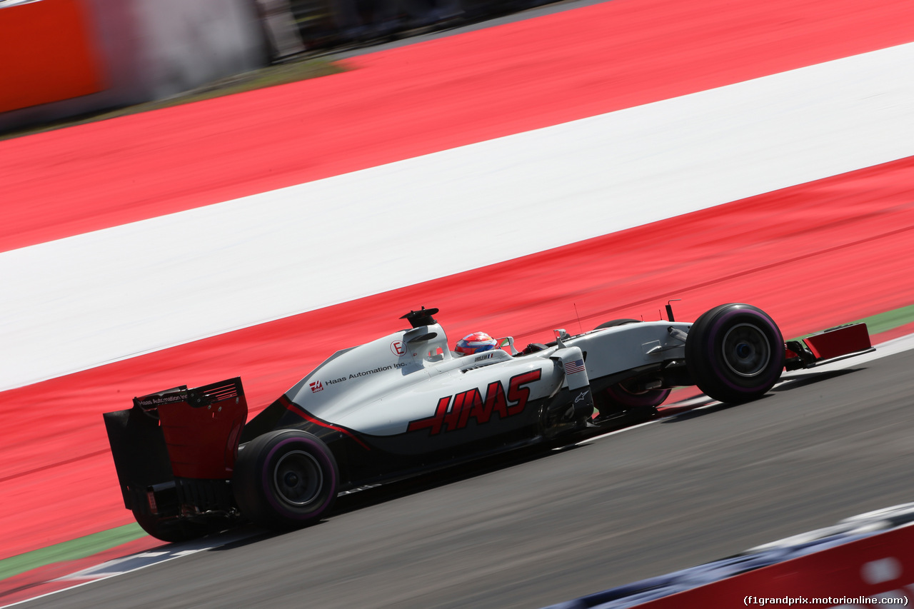 GP AUSTRIA, 01.07.2016 Prove Libere 2, Esteban Gutierrez (MEX) Haas F1 Team VF-16
