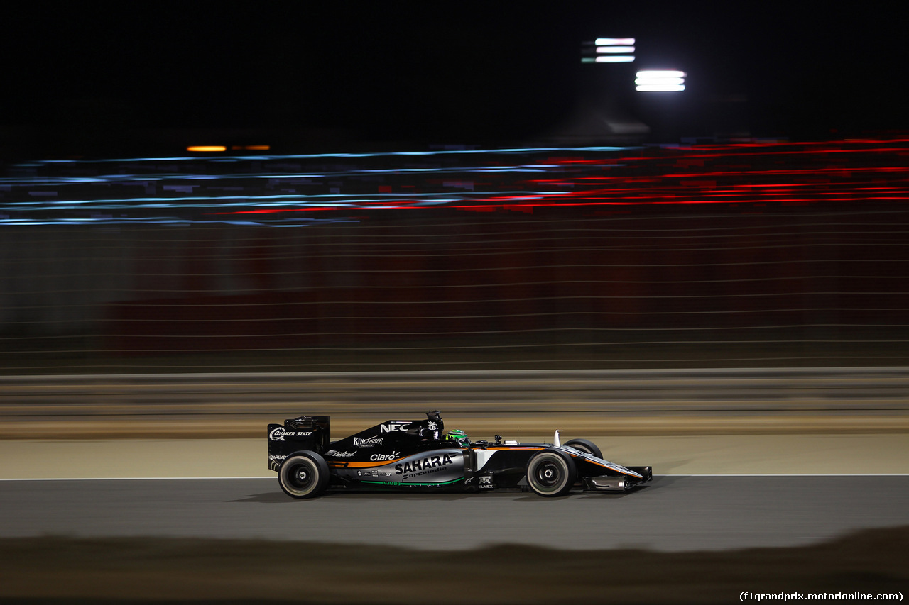 GP BAHRAIN, 03.04.2016 - Gara, Nico Hulkenberg (GER) Sahara Force India F1 VJM09