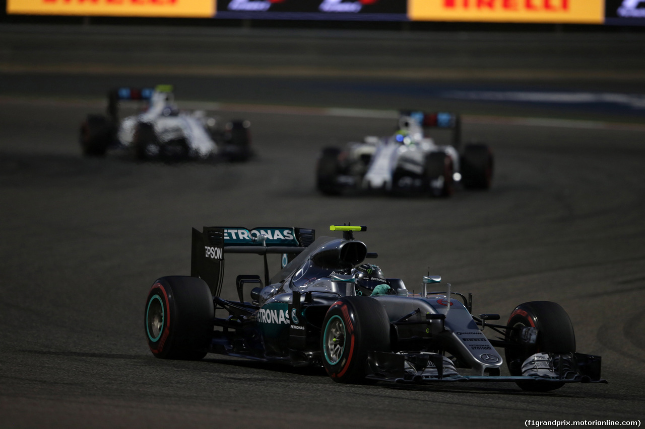 GP BAHRAIN, 03.04.2016 - Gara, Nico Rosberg (GER) Mercedes AMG F1 W07 Hybrid