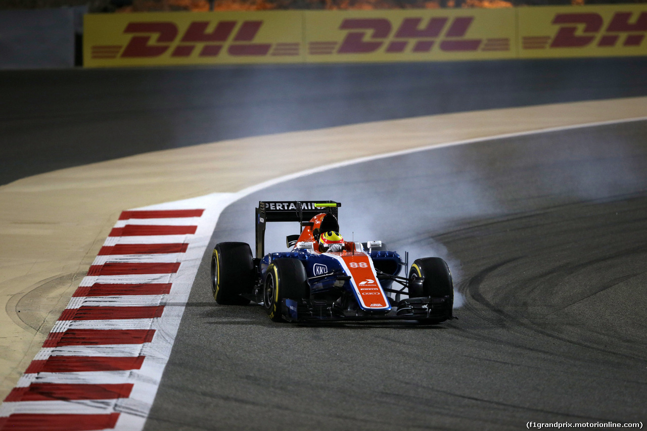 GP BAHRAIN, 03.04.2016 - Gara, Rio Haryanto (IND) Manor Racing MRT05