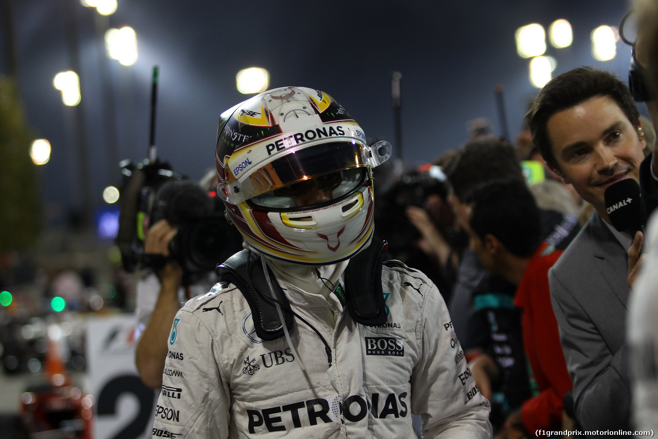 GP BAHRAIN, 03.04.2016 - Gara, terzo Lewis Hamilton (GBR) Mercedes AMG F1 W07 Hybrid