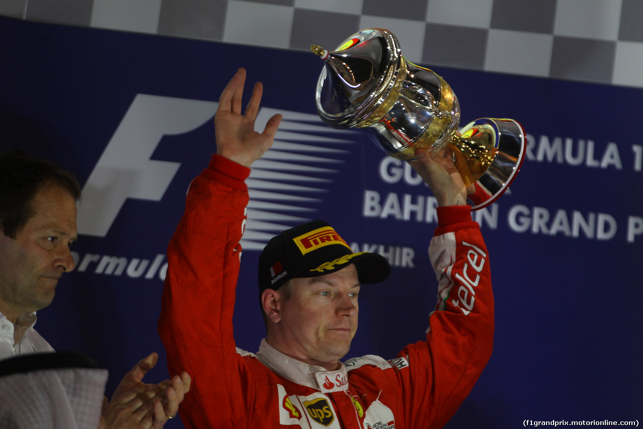 GP BAHRAIN, 03.04.2016 - Gara, secondo Kimi Raikkonen (FIN) Ferrari SF16-H