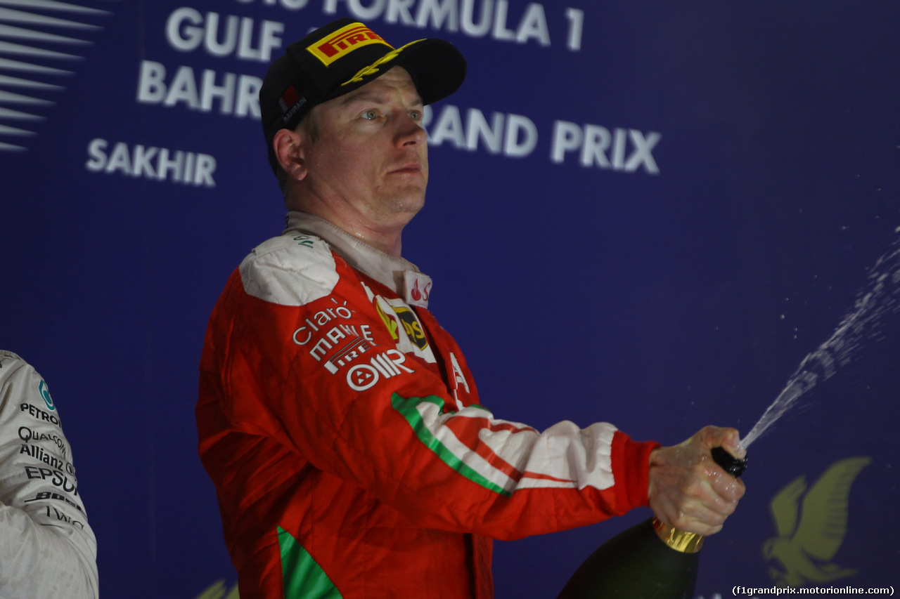 GP BAHRAIN, 03.04.2016 - Gara, secondo Kimi Raikkonen (FIN) Ferrari SF16-H