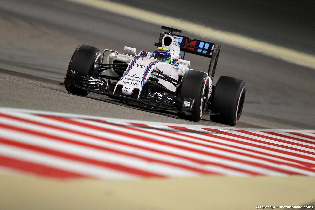 GP BAHRAIN, 03.04.2016 - Gara, Felipe Massa (BRA) Williams FW38