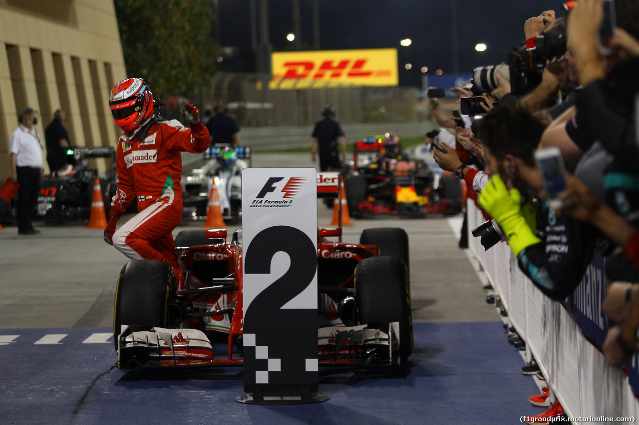 GP BAHRAIN, 03.04.2016 - Gara, secondo Kimi Raikkonen (FIN) Ferrari SF16-H