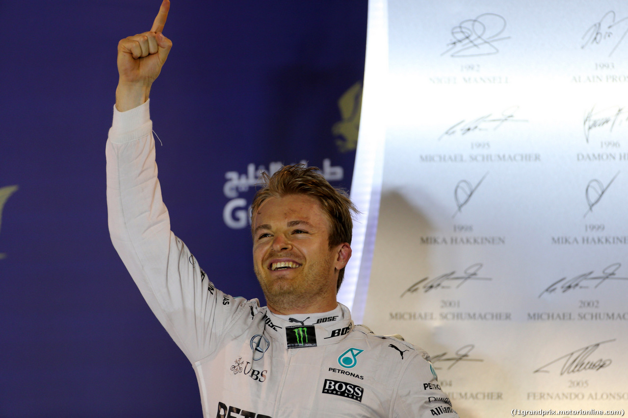 GP BAHRAIN, 03.04.2016 - Gara, Nico Rosberg (GER) Mercedes AMG F1 W07 Hybrid vincitore