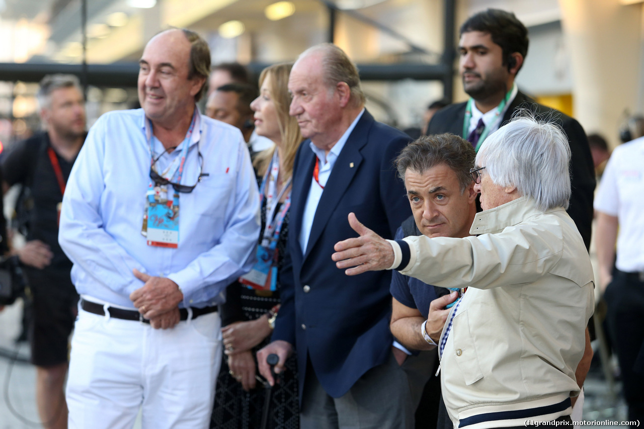 GP BAHRAIN, 03.04.2016 - Gara, Jean Alesi (FRA) e Bernie Ecclestone (GBR), President e CEO of FOM