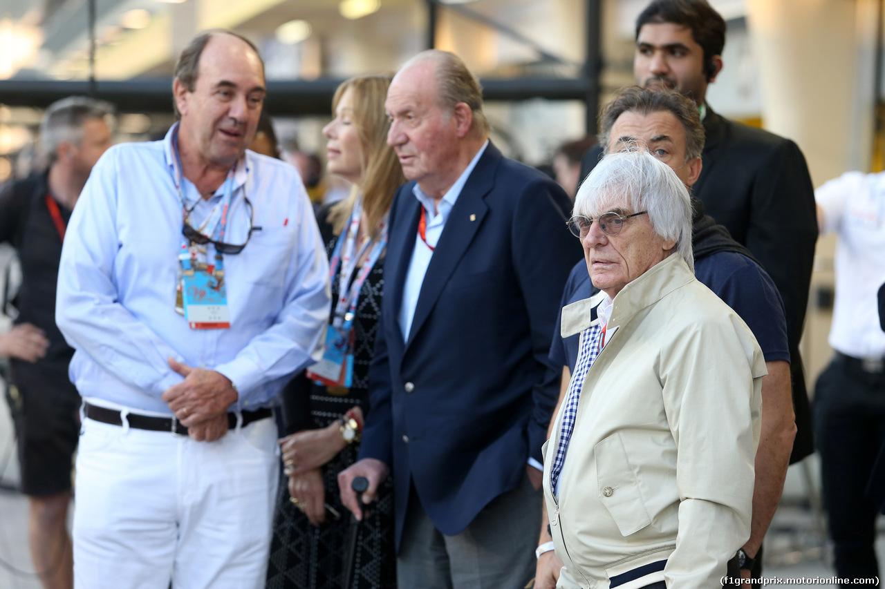 GP BAHRAIN, 03.04.2016 - Gara, Bernie Ecclestone (GBR), President e CEO of FOM e Rey Juan Carlos