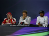 GP BAHRAIN, 03.04.2016 - Gara, Conferenza Stampa, Kimi Raikkonen (FIN) Ferrari SF16-H, Nico Rosberg (GER) Mercedes AMG F1 W07 Hybrid e Lewis Hamilton (GBR) Mercedes AMG F1 W07 Hybrid