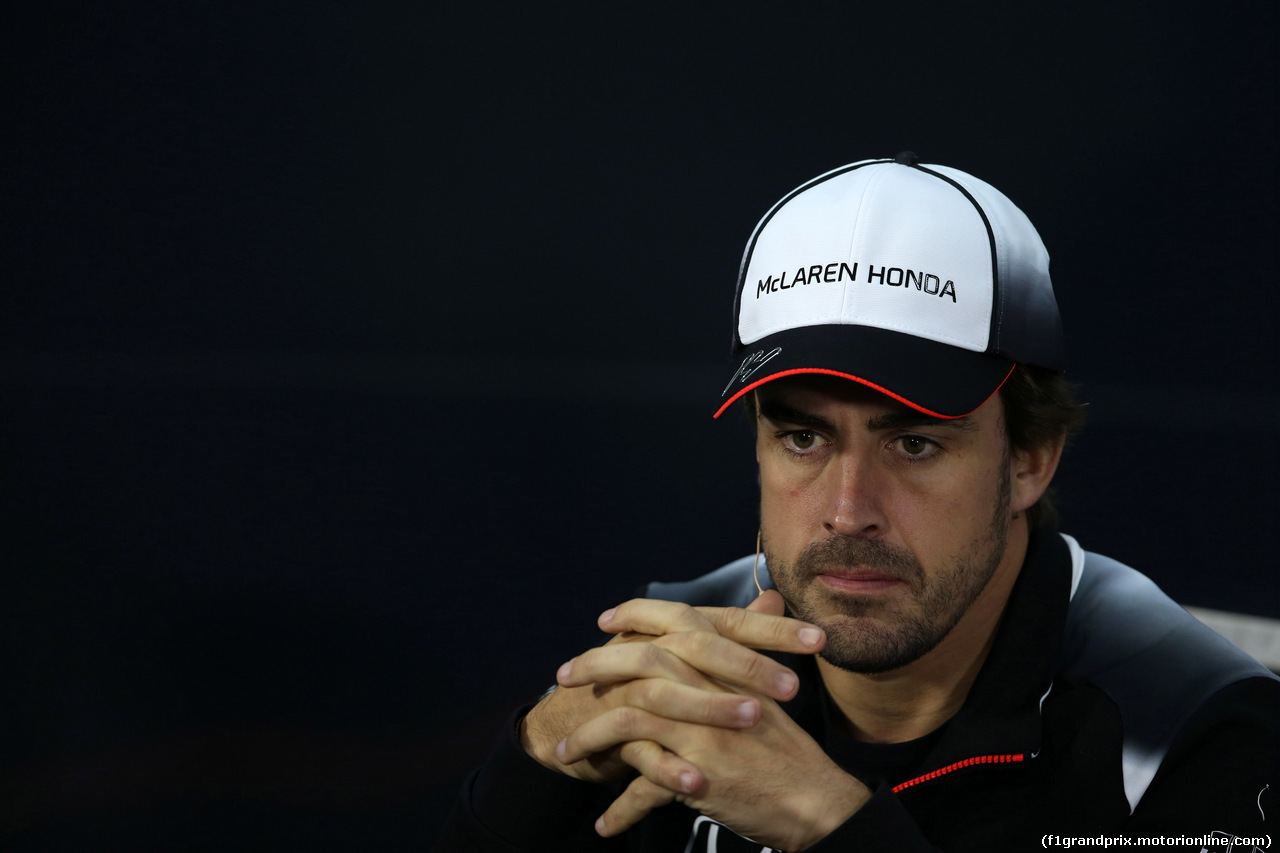 GP BAHRAIN, 31.03.2016 - Conferenza Stampa, Fernando Alonso (ESP) McLaren Honda MP4-31
