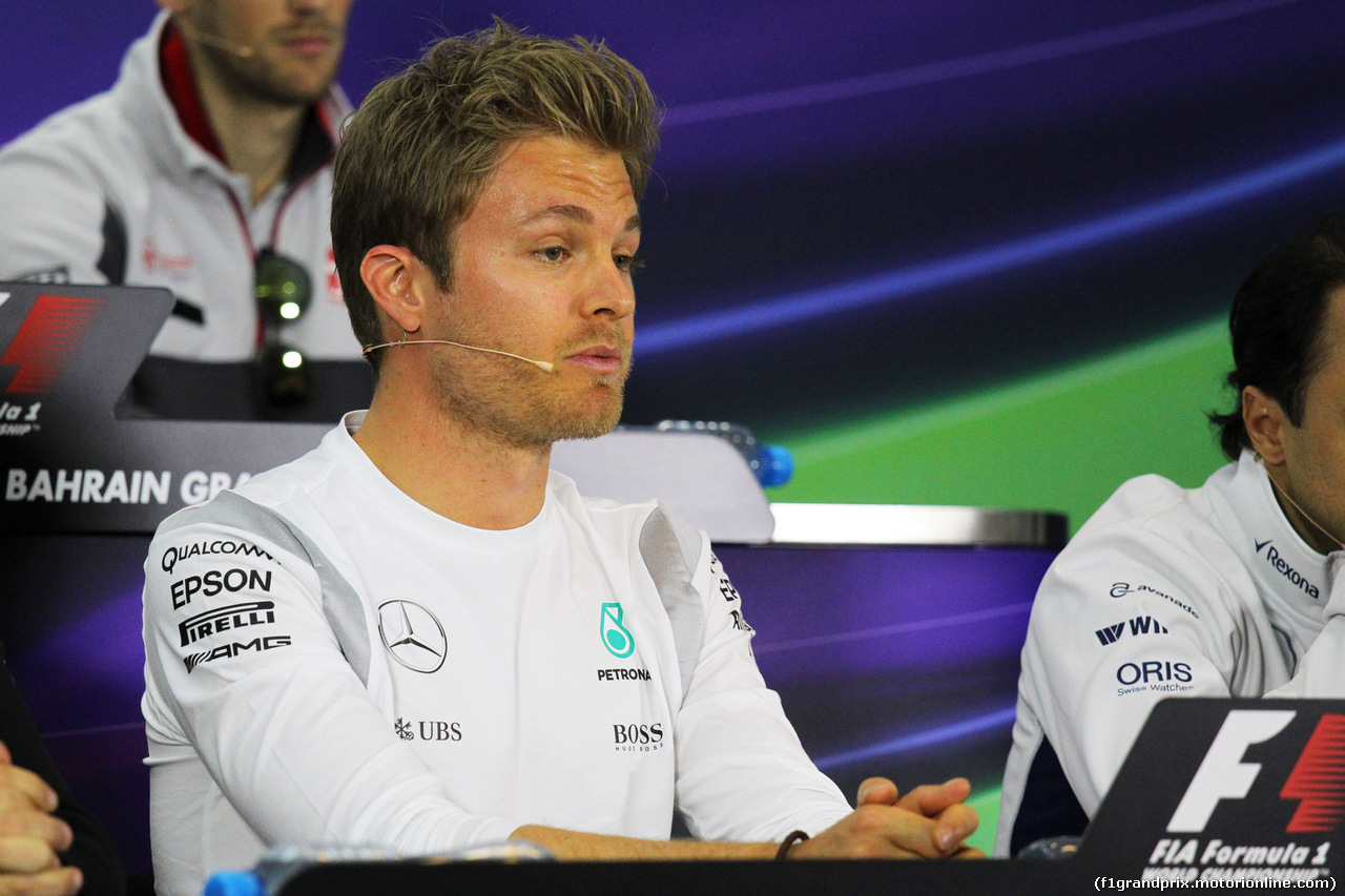 GP BAHRAIN, 31.03.2016 - Conferenza Stampa, Nico Rosberg (GER) Mercedes AMG F1 W07 Hybrid