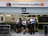 GP BAHRAIN, 31.03.2016 - The pit garage of Fernando Alonso (ESP) McLaren Honda MP4-31