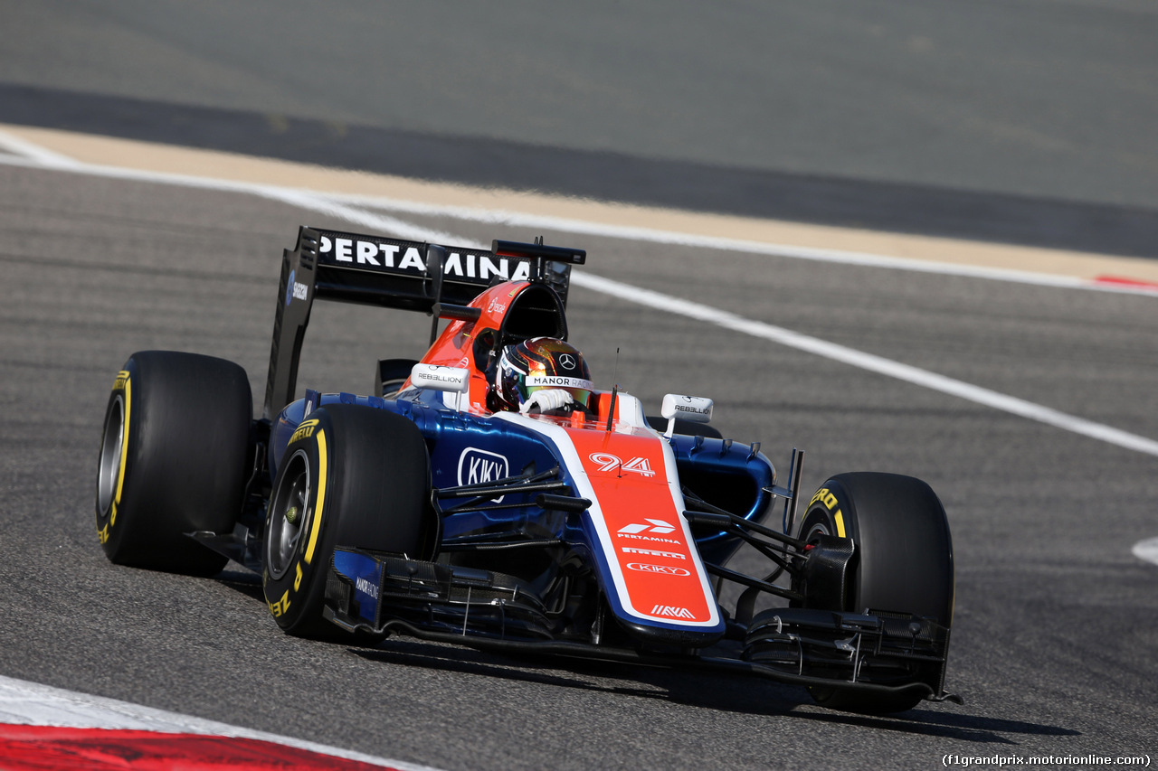 GP BAHRAIN, 02.04.2016 - Prove Libere 3, Pascal Wehrlein (GER) Manor Racing MRT05