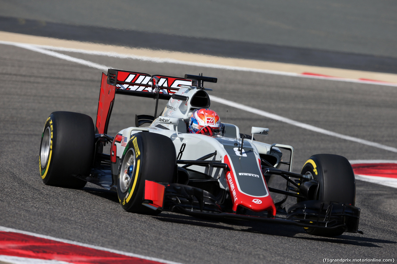 GP BAHRAIN, 02.04.2016 - Prove Libere 3, Romain Grosjean (FRA) Haas F1 Team VF-16