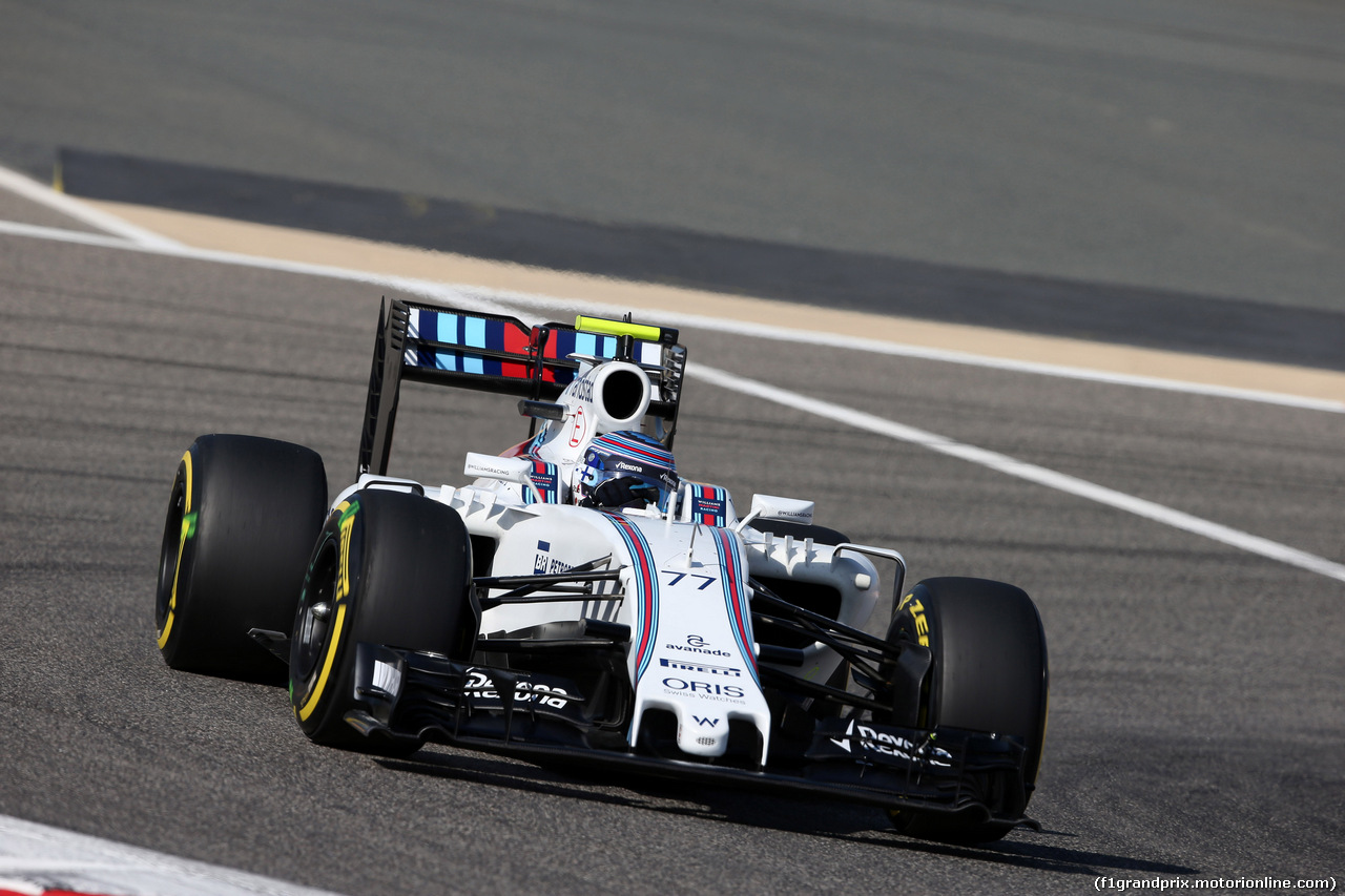 GP BAHRAIN, 02.04.2016 - Prove Libere 3, Valtteri Bottas (FIN) Williams FW38