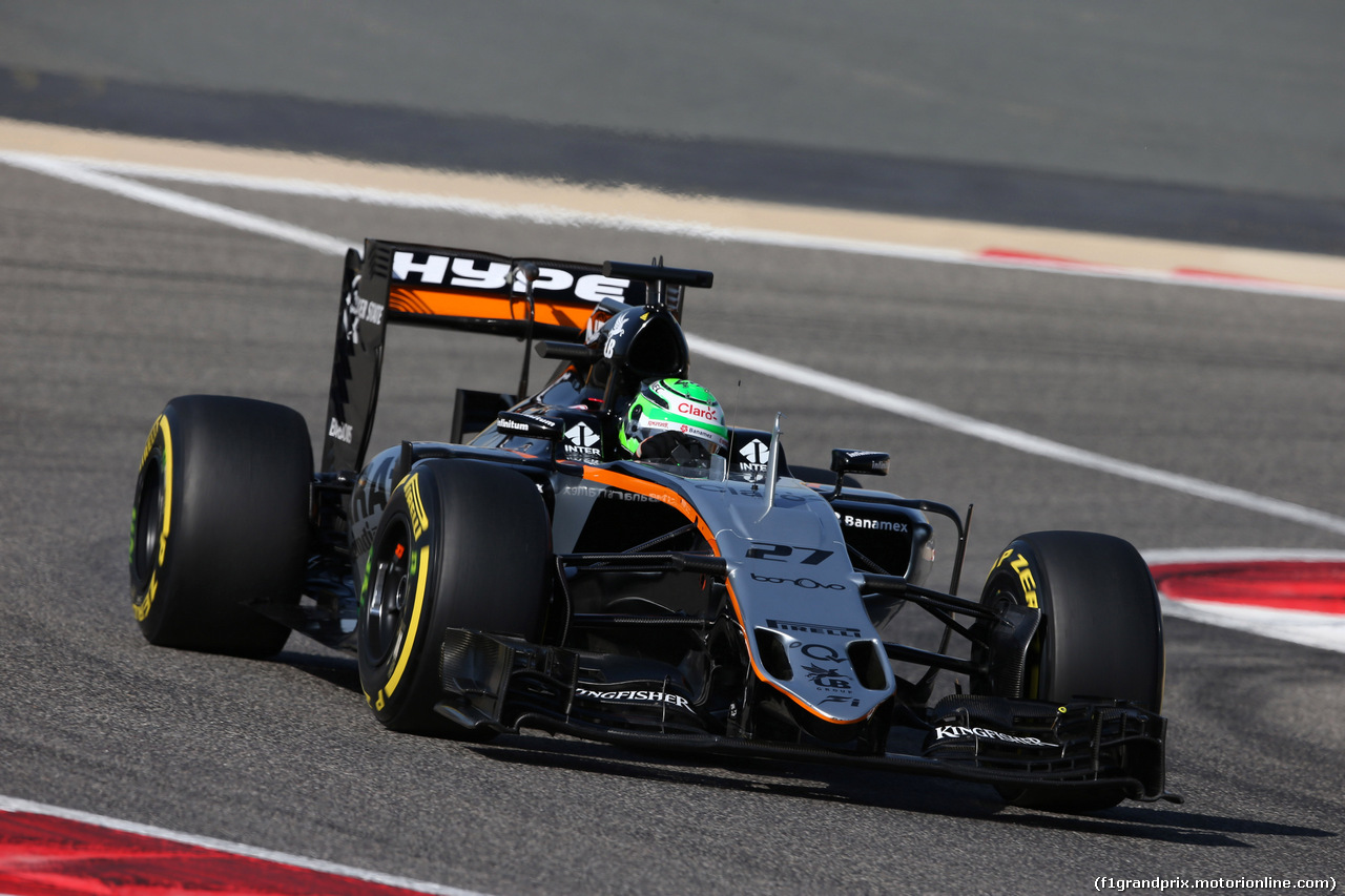GP BAHRAIN, 02.04.2016 - Prove Libere 3, Nico Hulkenberg (GER) Sahara Force India F1 VJM09