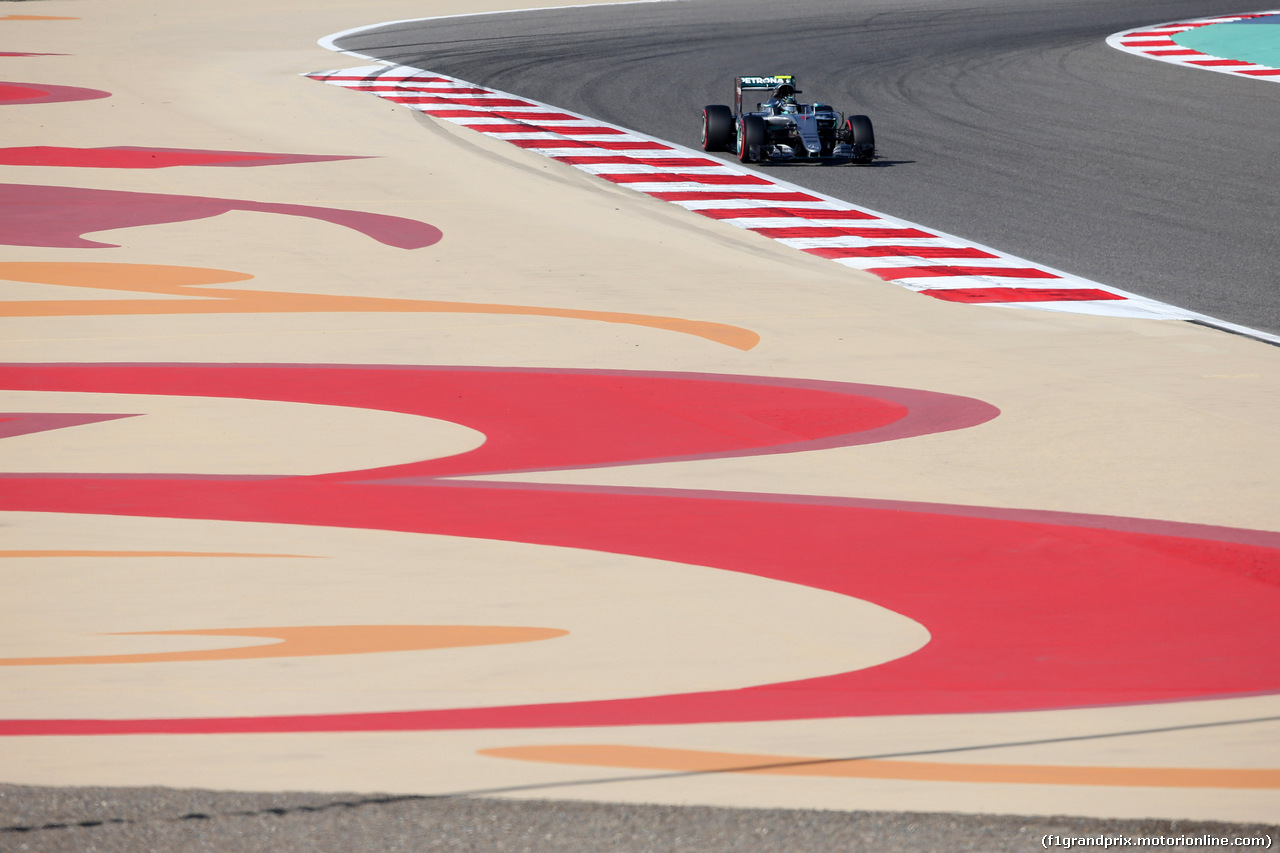 GP BAHRAIN, 02.04.2016 - Prove Libere 3, Nico Rosberg (GER) Mercedes AMG F1 W07 Hybrid