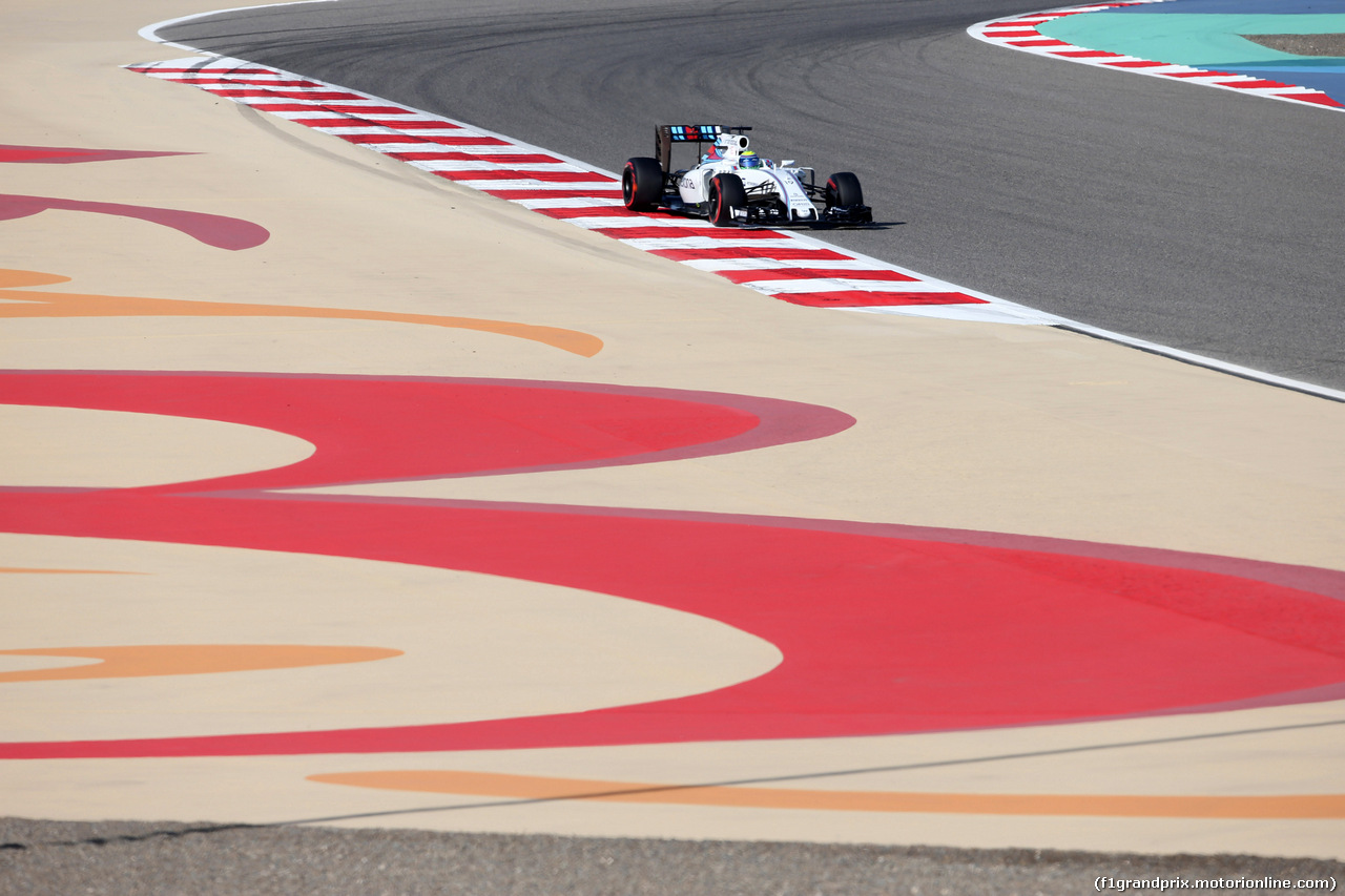 GP BAHRAIN, 02.04.2016 - Prove Libere 3, Felipe Massa (BRA) Williams FW38