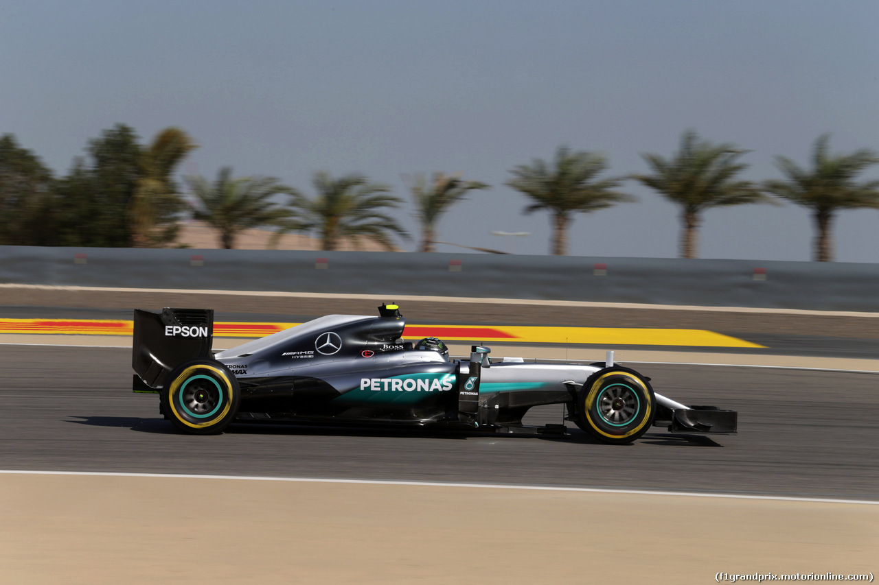 GP BAHRAIN, 02.04.2016 - Prove Libere 3, Nico Rosberg (GER) Mercedes AMG F1 W07 Hybrid