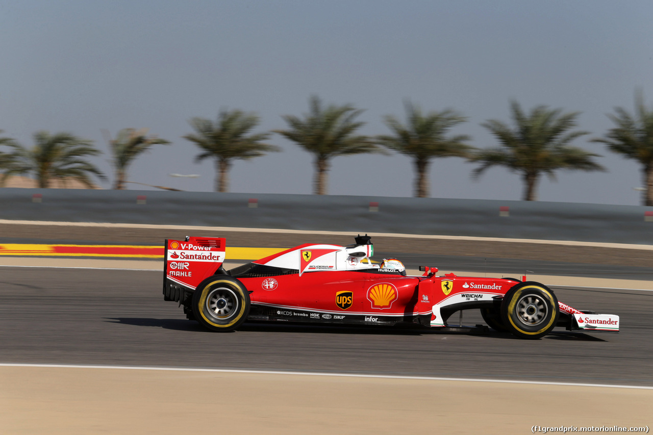 GP BAHRAIN, 02.04.2016 - Prove Libere 3, Sebastian Vettel (GER) Ferrari SF16-H