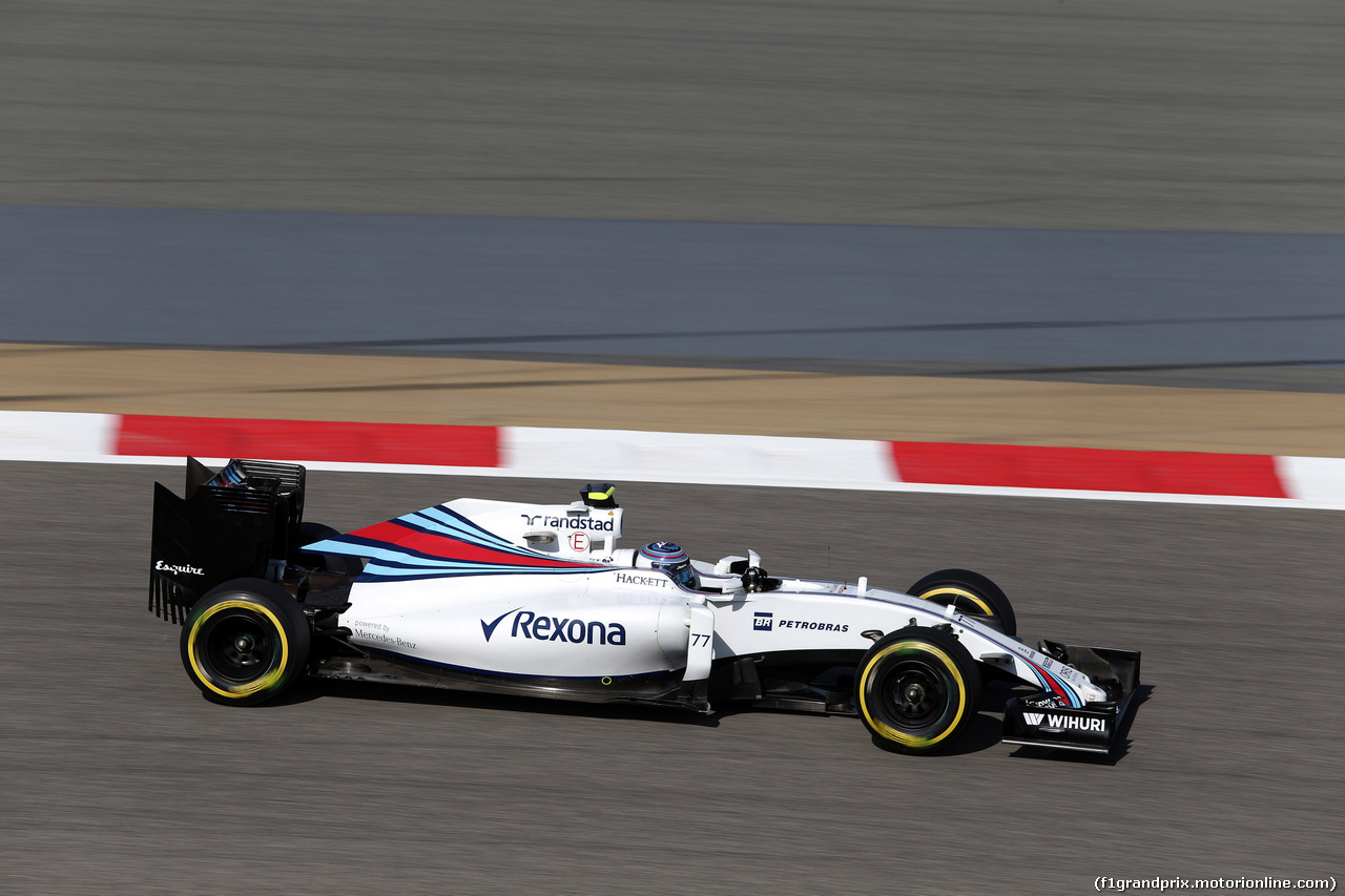 GP BAHRAIN, 02.04.2016 - Prove Libere 3, Valtteri Bottas (FIN) Williams FW38