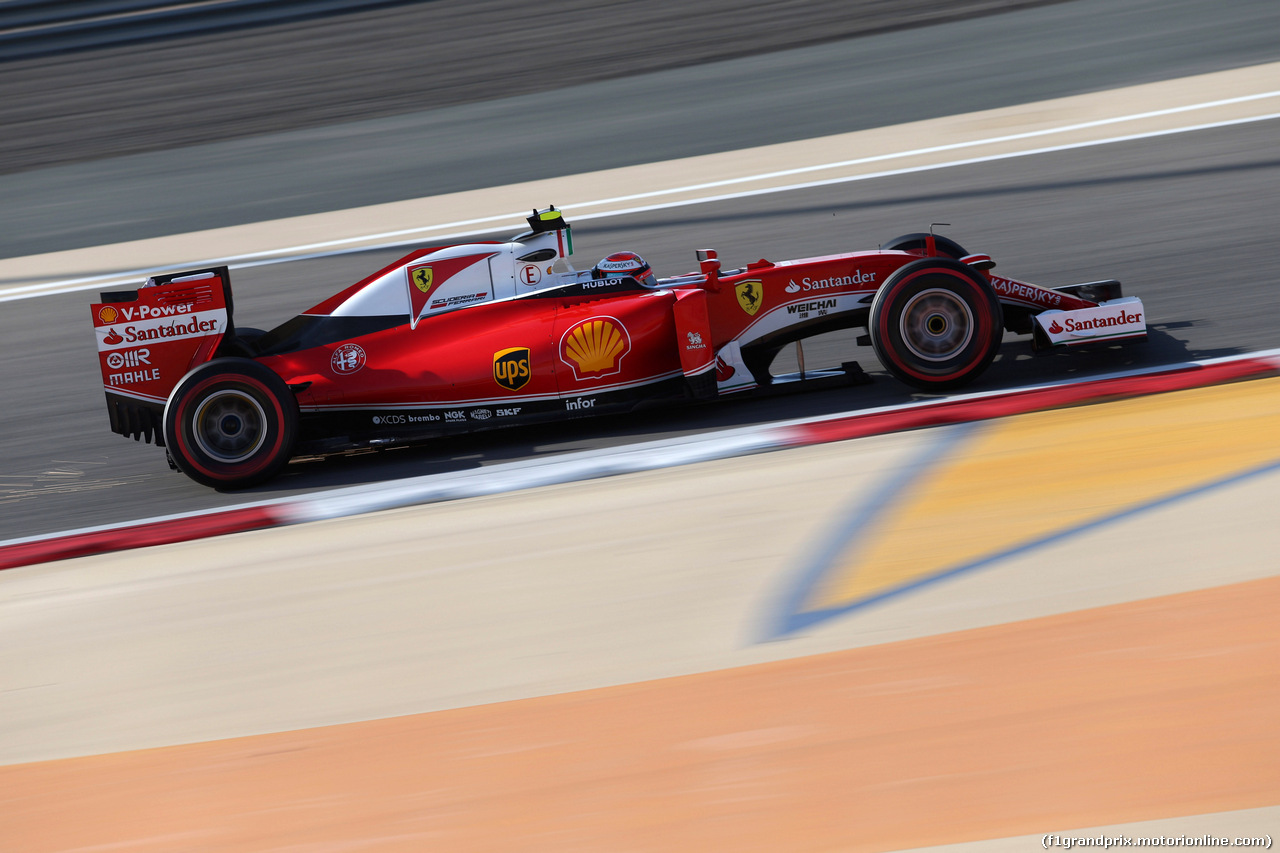 GP BAHRAIN, 02.04.2016 - Prove Libere 3, Kimi Raikkonen (FIN) Ferrari SF16-H