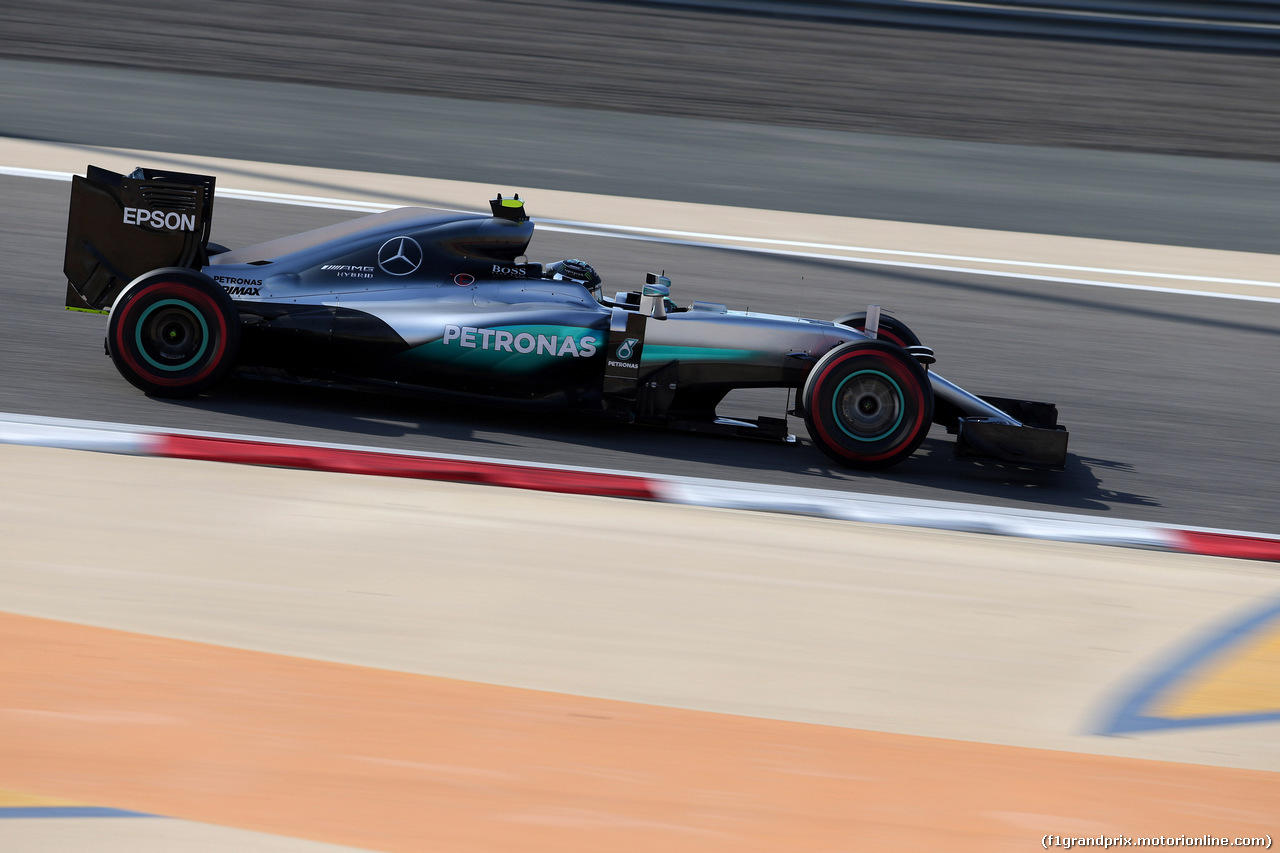 GP BAHRAIN, 02.04.2016 - Prove Libere 3, Nico Rosberg (GER) Mercedes AMG F1 W07 Hybrid