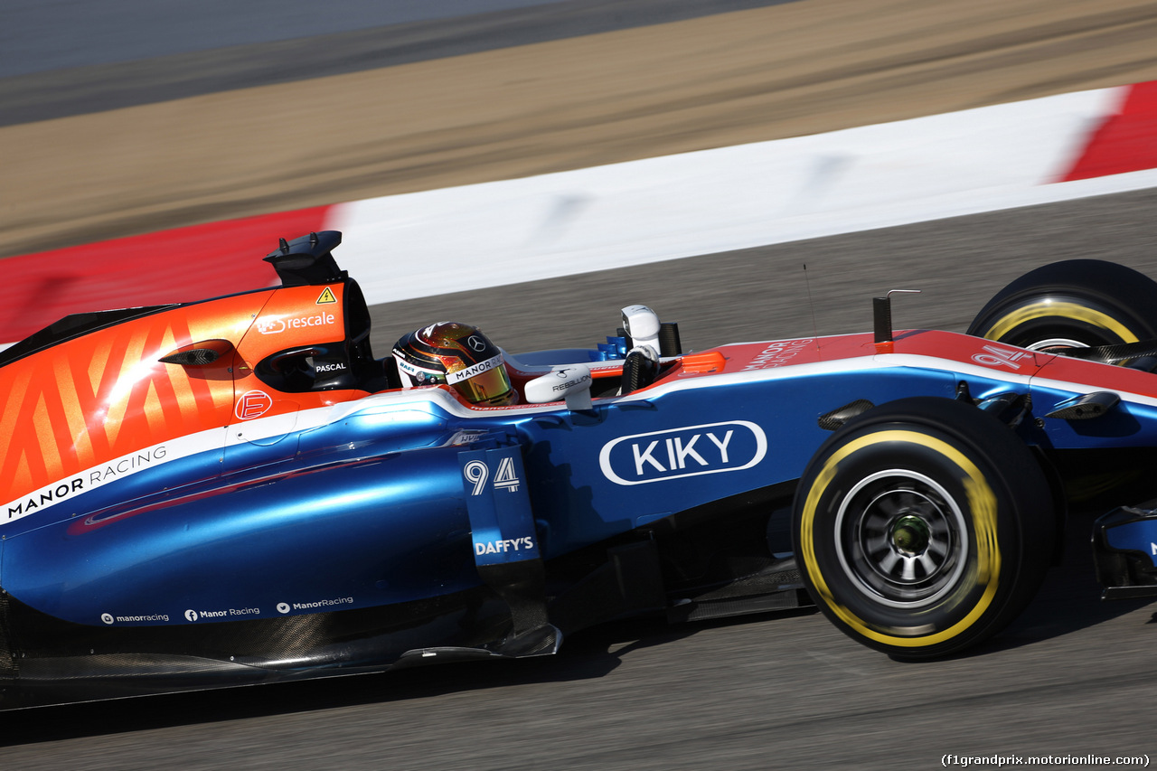 GP BAHRAIN, 02.04.2016 - Prove Libere 3, Pascal Wehrlein (GER) Manor Racing MRT05