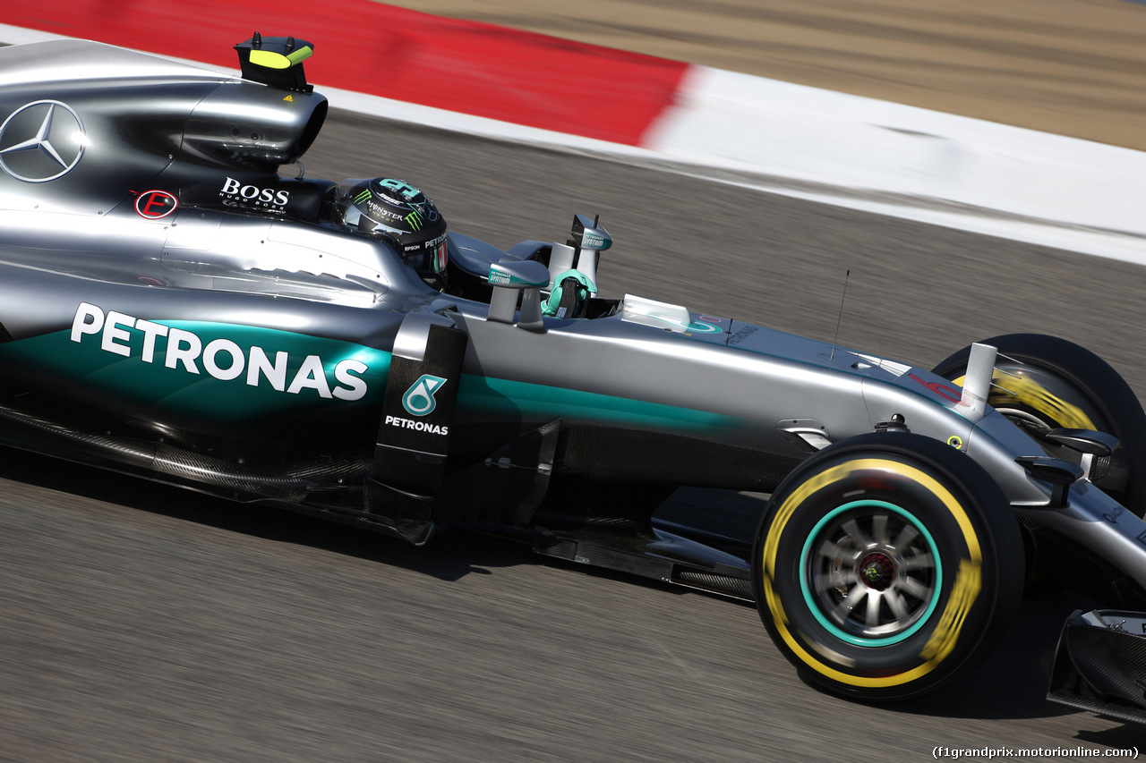 GP BAHRAIN, 02.04.2016 - Prove Libere 3, Nico Rosberg (GER) Mercedes AMG F1 W07 Hybrid