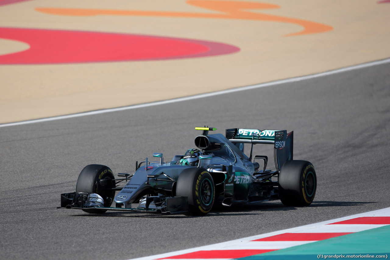 GP BAHRAIN, 02.04.2016 - Prove Libere 3, Nico Rosberg (GER) Mercedes AMG F1 W07 Hybrid