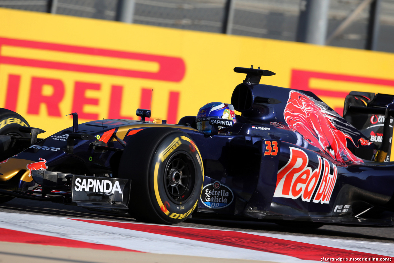 GP BAHRAIN, 02.04.2016 - Prove Libere 3, Max Verstappen (NED) Scuderia Toro Rosso STR11