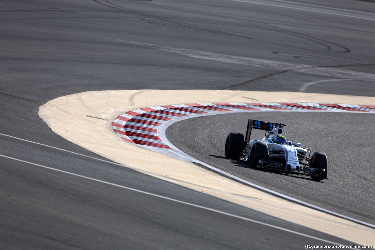 GP BAHRAIN, 02.04.2016 - Prove Libere 3, Felipe Massa (BRA) Williams FW38