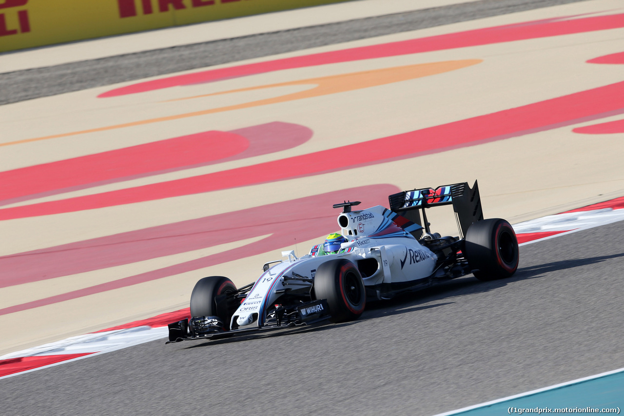 GP BAHRAIN, 02.04.2016 - Prove Libere 3, Felipe Massa (BRA) Williams FW38