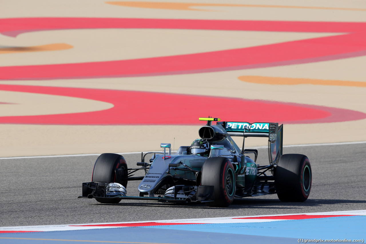 GP BAHRAIN, 02.04.2016 - Prove Libere 3, Nico Rosberg (GER) Mercedes AMG F1 W07 Hybrid