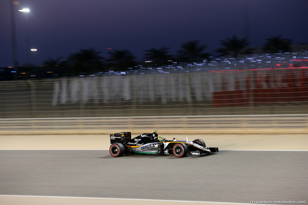 GP BAHRAIN, 02.04.2016 - Qualifiche, Sergio Perez (MEX) Sahara Force India F1 VJM09