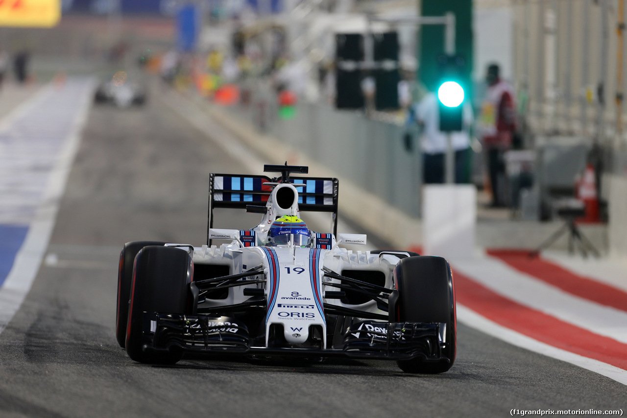 GP BAHRAIN, 02.04.2016 - Qualifiche, Felipe Massa (BRA) Williams FW38