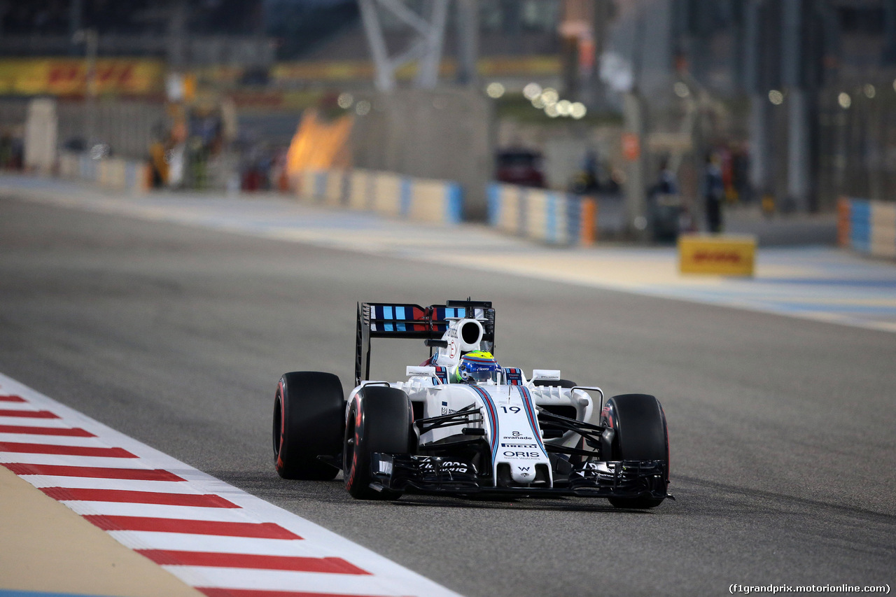 GP BAHRAIN, 02.04.2016 - Qualifiche, Felipe Massa (BRA) Williams FW38