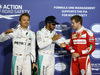 GP BAHRAIN, 02.04.2016 - Qualifiche, Lewis Hamilton (GBR) Mercedes AMG F1 W07 Hybrid pole position, secondo Nico Rosberg (GER) Mercedes AMG F1 W07 Hybrid e terzo Sebastian Vettel (GER) Ferrari SF16-H
