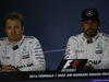 GP BAHRAIN, 02.04.2016 - Qualifiche, Conferenza Stampa, Nico Rosberg (GER) Mercedes AMG F1 W07 Hybrid, Lewis Hamilton (GBR) Mercedes AMG F1 W07 Hybrid
