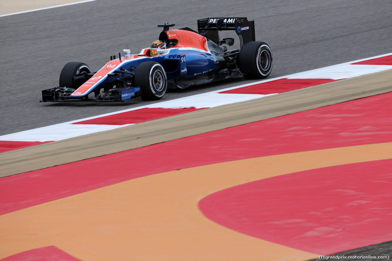 GP BAHRAIN, 01.04.2016 - Prove Libere 1, Pascal Wehrlein (GER) Manor Racing MRT05