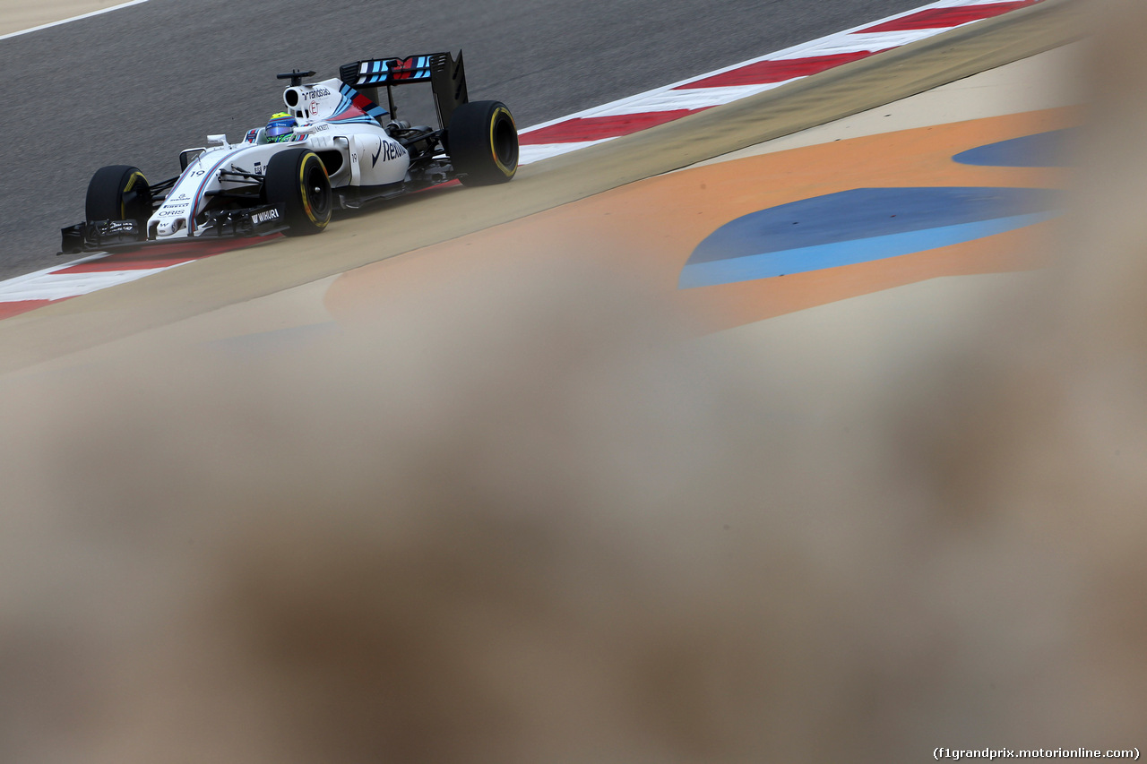 GP BAHRAIN, 01.04.2016 - Prove Libere 1, Felipe Massa (BRA) Williams FW38