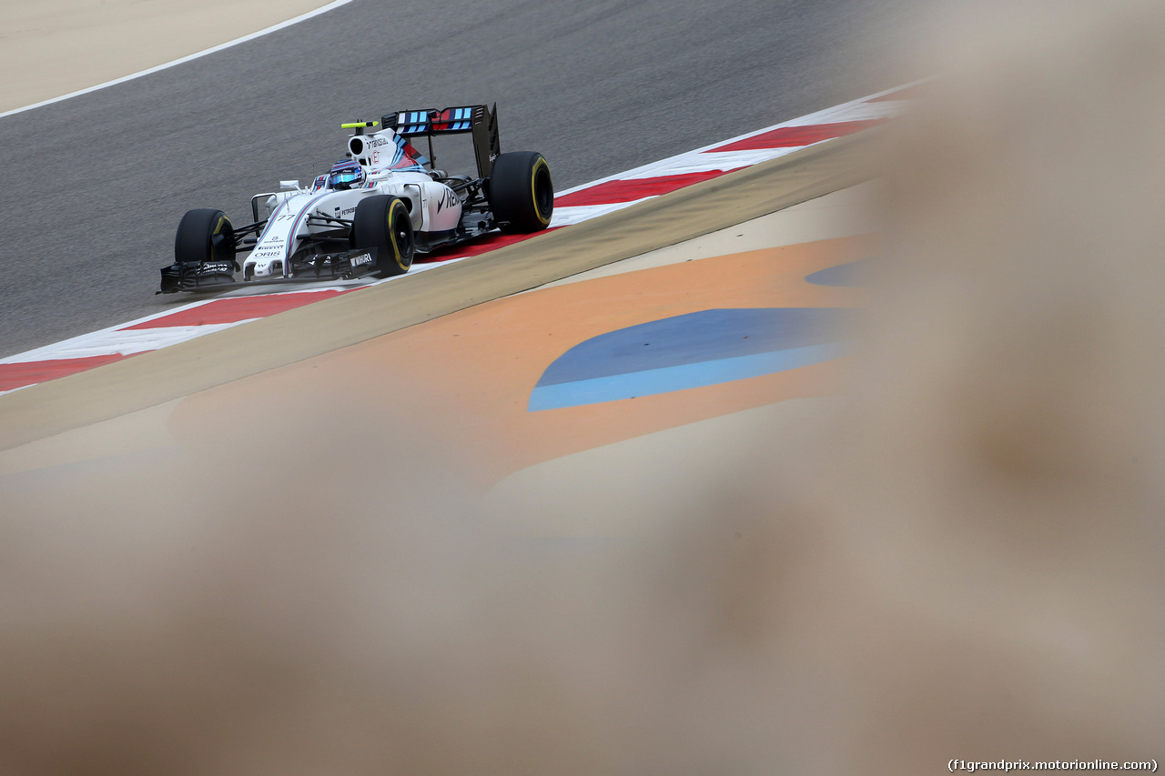 GP BAHRAIN, 01.04.2016 - Prove Libere 1, Valtteri Bottas (FIN) Williams FW38